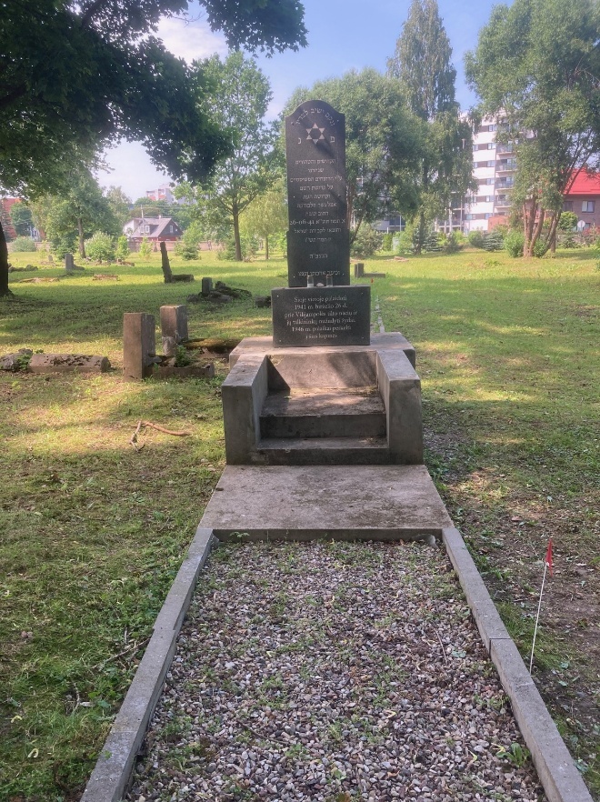 Memorial in the Kaunas Jewish Cemetery honoring Jewish men murdered in the Lietukis Garage Massacre.
